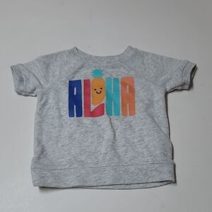 Old Navy Kids Light Gray Aloha Tee 🩶